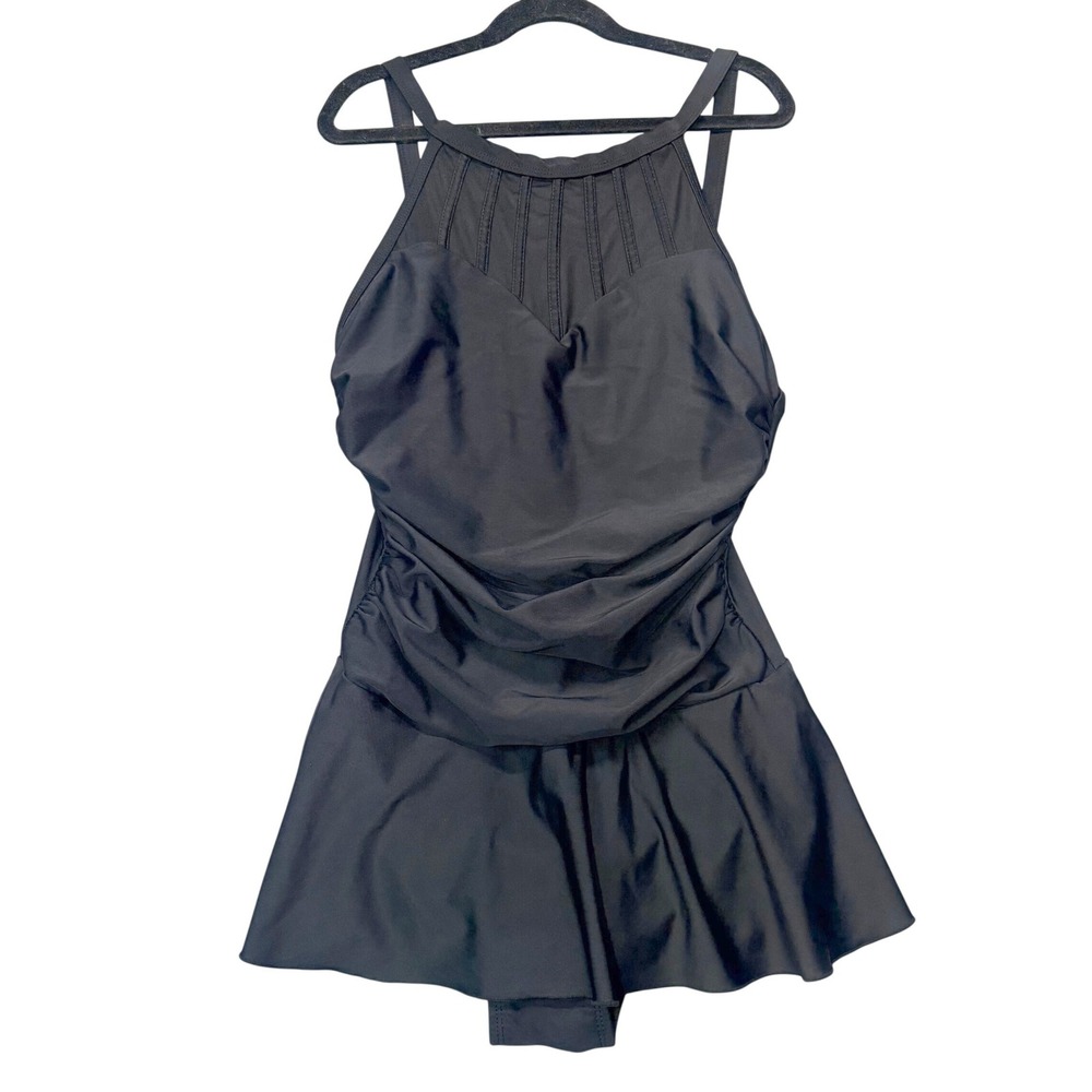 Shore Shapes Tummy Control Mesh Ruched Swimsuit S8 Old Money Feminine Minimalist